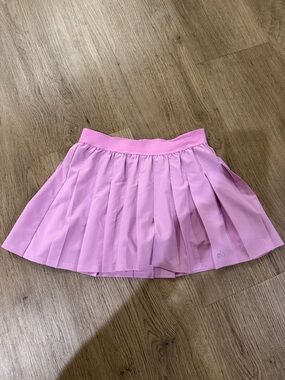 ALO Yoga Lavender Pink Pleated Mini Skirt